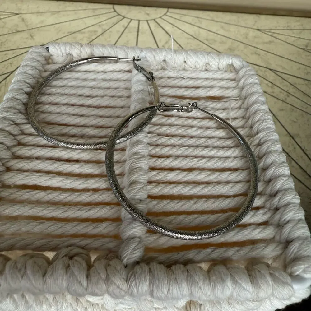 Silver Hoop Earrings